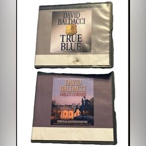 Lot 2 David Baldacci AudioBooks Hell’s Corner & True Blue 12 CD Ron McLarty